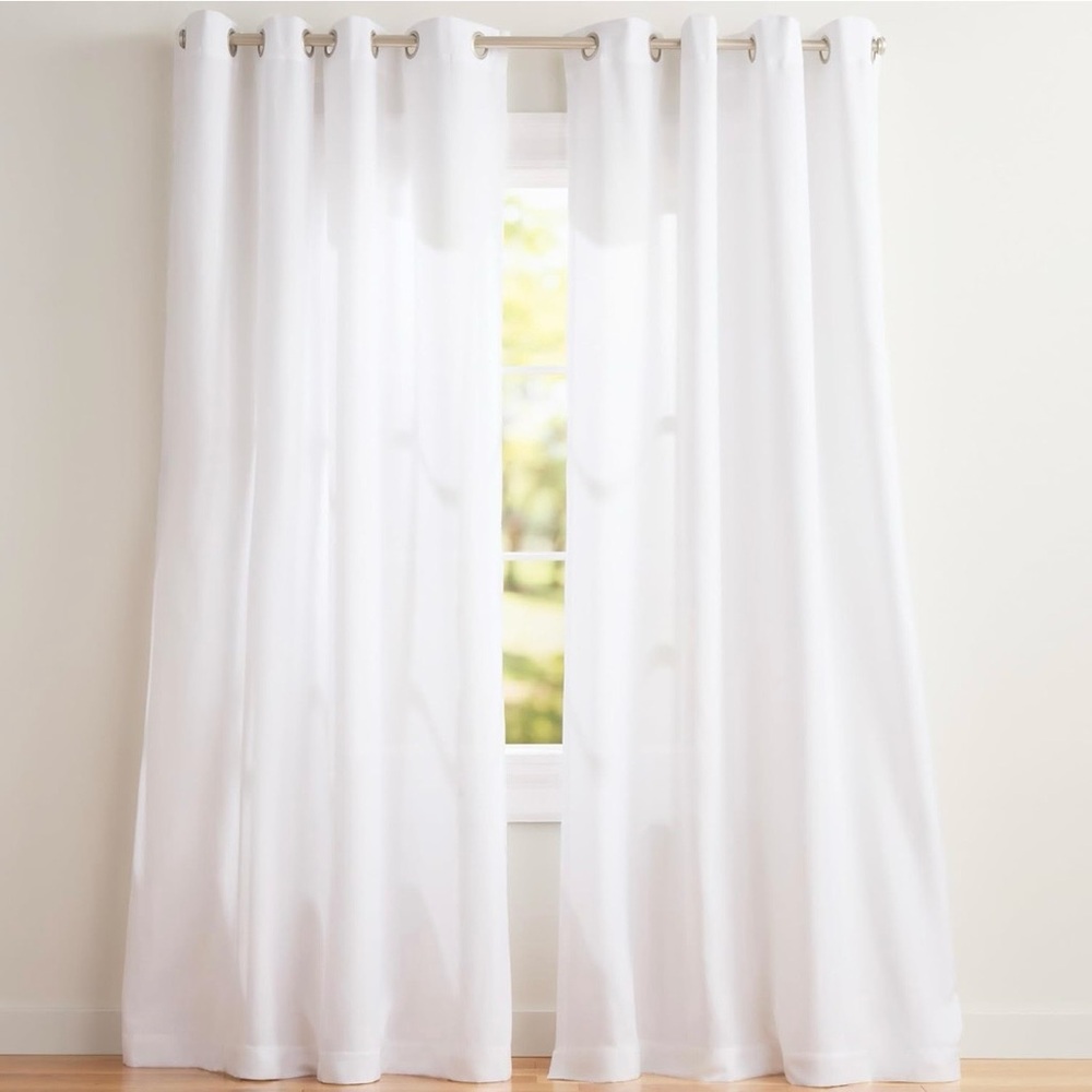 Exclusive Home Loha brand White Grommet Curtain Panels window breezy spring